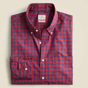 Men's Red and Blue Checkered Shirt Size XXL